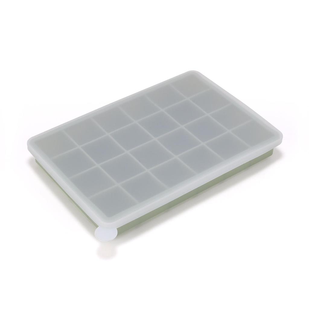 Food Grade Silicone Ice Cube Tray with Lid - Large Commercial and Household Mold