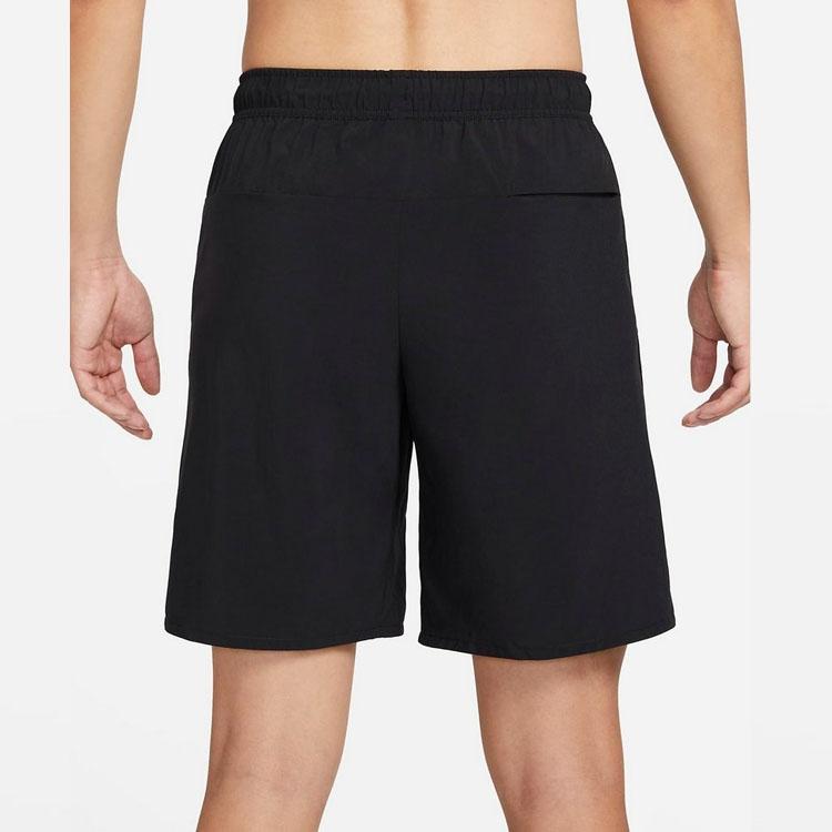 Nike Solid Color Drawstring Straight-Leg Shorts Men Bottoms Black DV9331-010