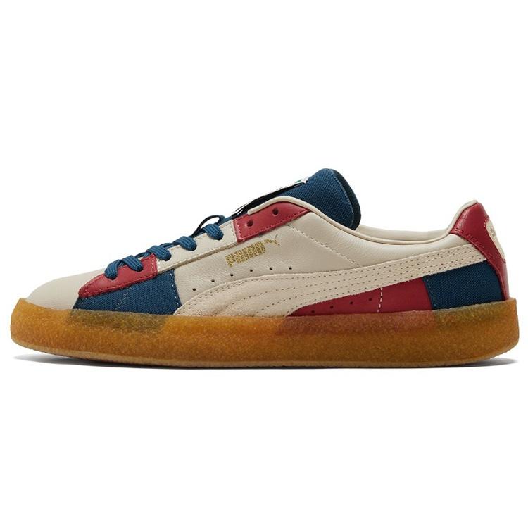 PUMA Suede  Crepe Patch - Peyote Blue Red  Men s 381195-01 EU 37