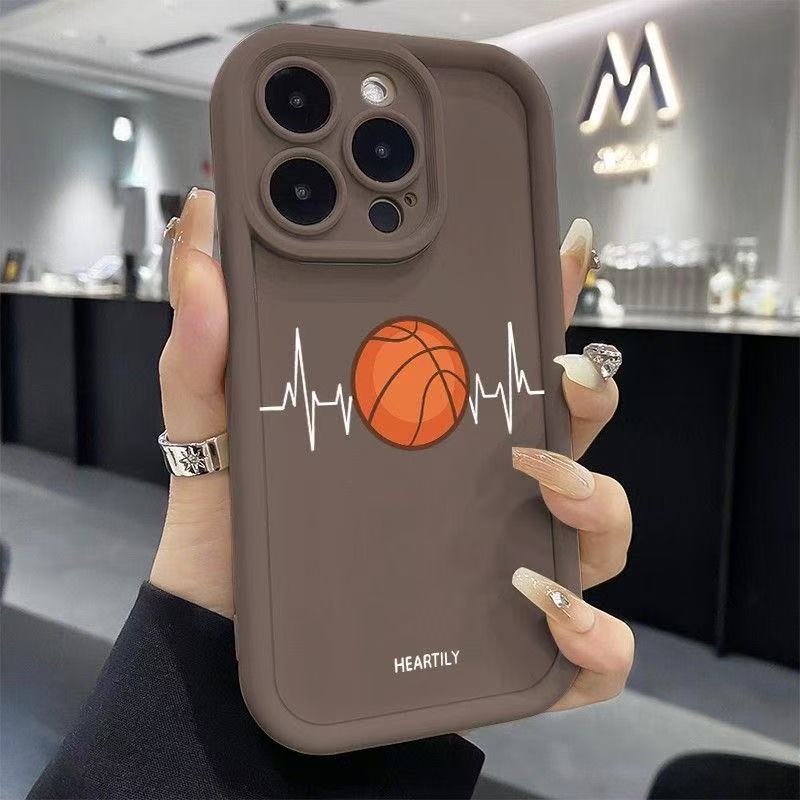 Basketball sensor is suitable for iphone16pro mobile phone case Apple 15 anti-drop 14 personality 13promax new 16X