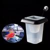 Plastic Frozen Red Worm Cup Floating Fish Tank Feeder Fish Feeding Ring with Suction Cup  Aquarium