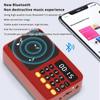 Bluetooth 5.0 Portable Fm Radio Small Emergency Recargable Sound Box Mini Vintage Speaker Mp3 Player Support Tf Card Usb Drive