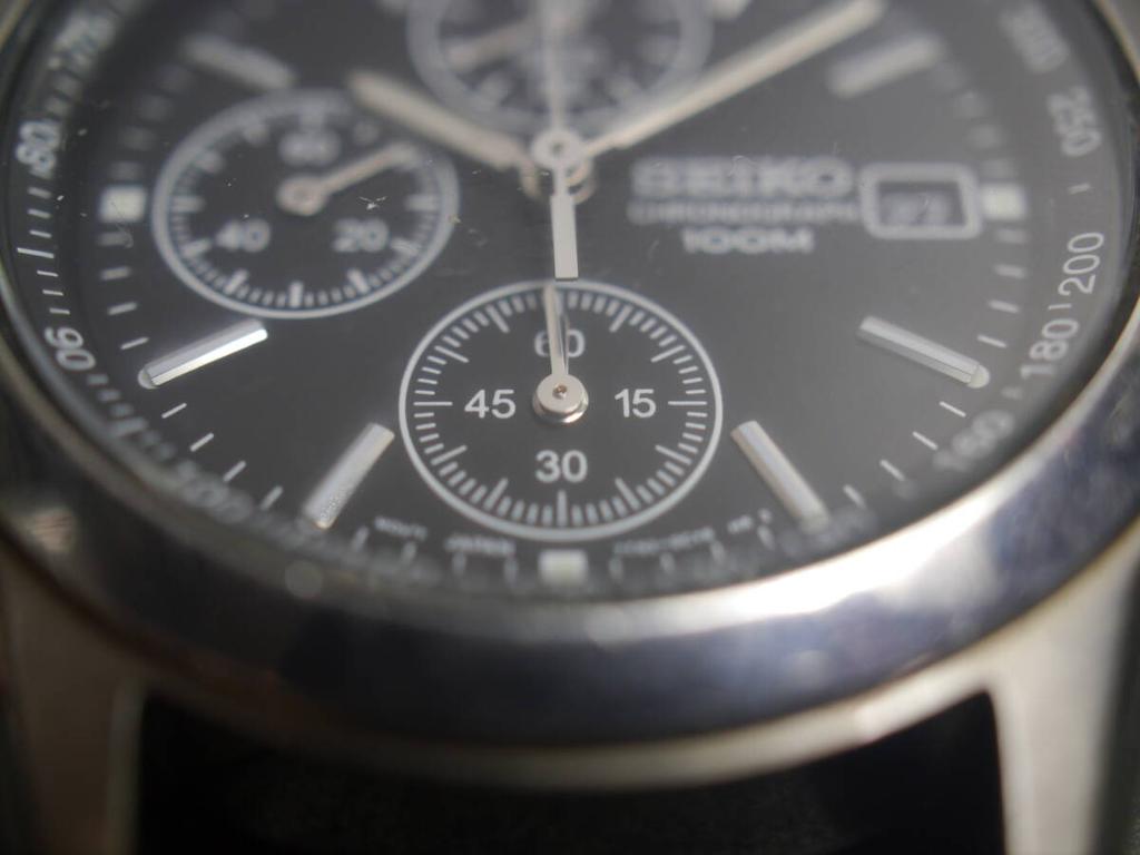 SEIKO Quartz Chronograph Watch Ae39 7T92-0CW0 Men's (Working Condition)