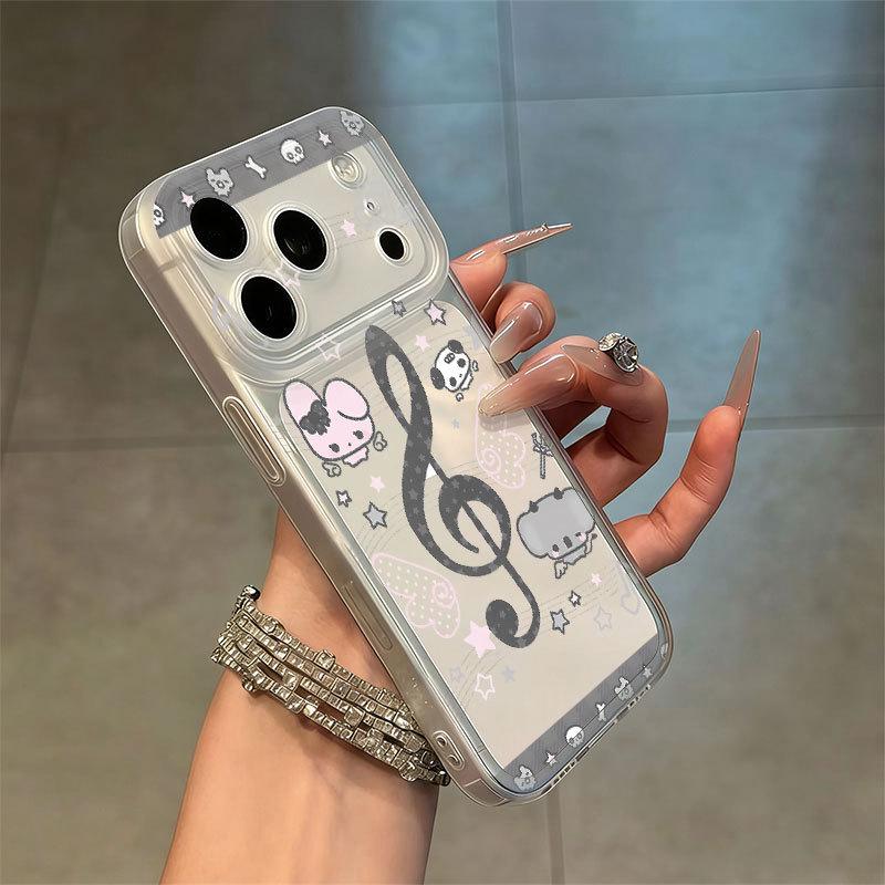 

Eye-Catching Cartoon Soft Phone Case for Apple 17 Pro Max - Drop-Proof with Integrated Camera Button 11 Pro Max