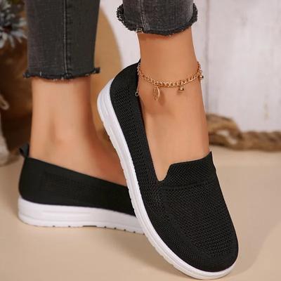 Fashion 2024 Hot Sale Women's Shoes Mesh Women's Vulcanize Shoes Breathable Women Sneakers Slip On Low Heel Outdoor Ladies Casual Shoes