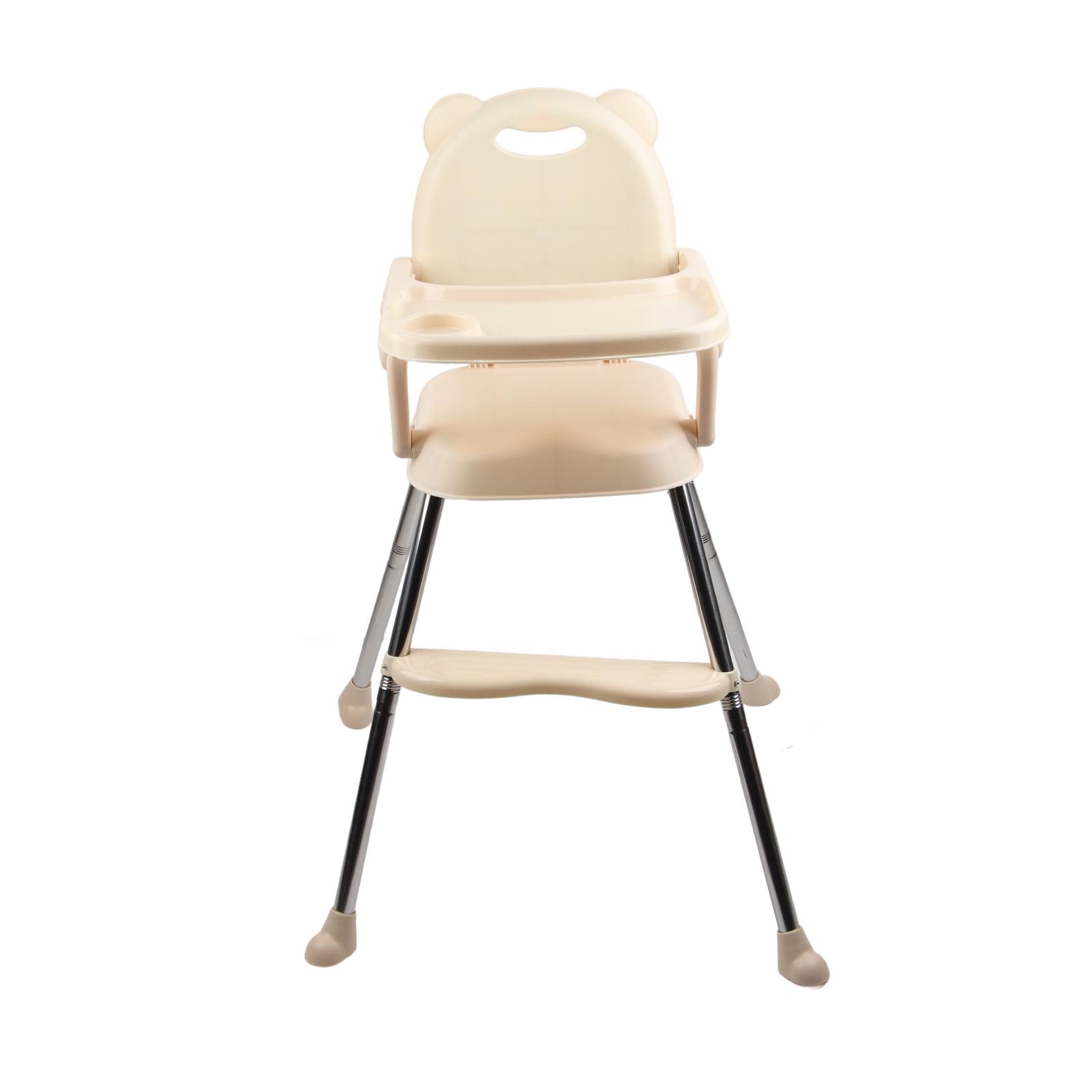 

Дитячий стільчик для годування Простий Портативний Стільчик по висоті Складні Бустери для малюків Рожевий бежевий