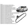Inside Rearview Center Mirror Inside Rear View Mirror 85101 3X100 Inner Rear View Mirror Replacement for Hyundai Accent