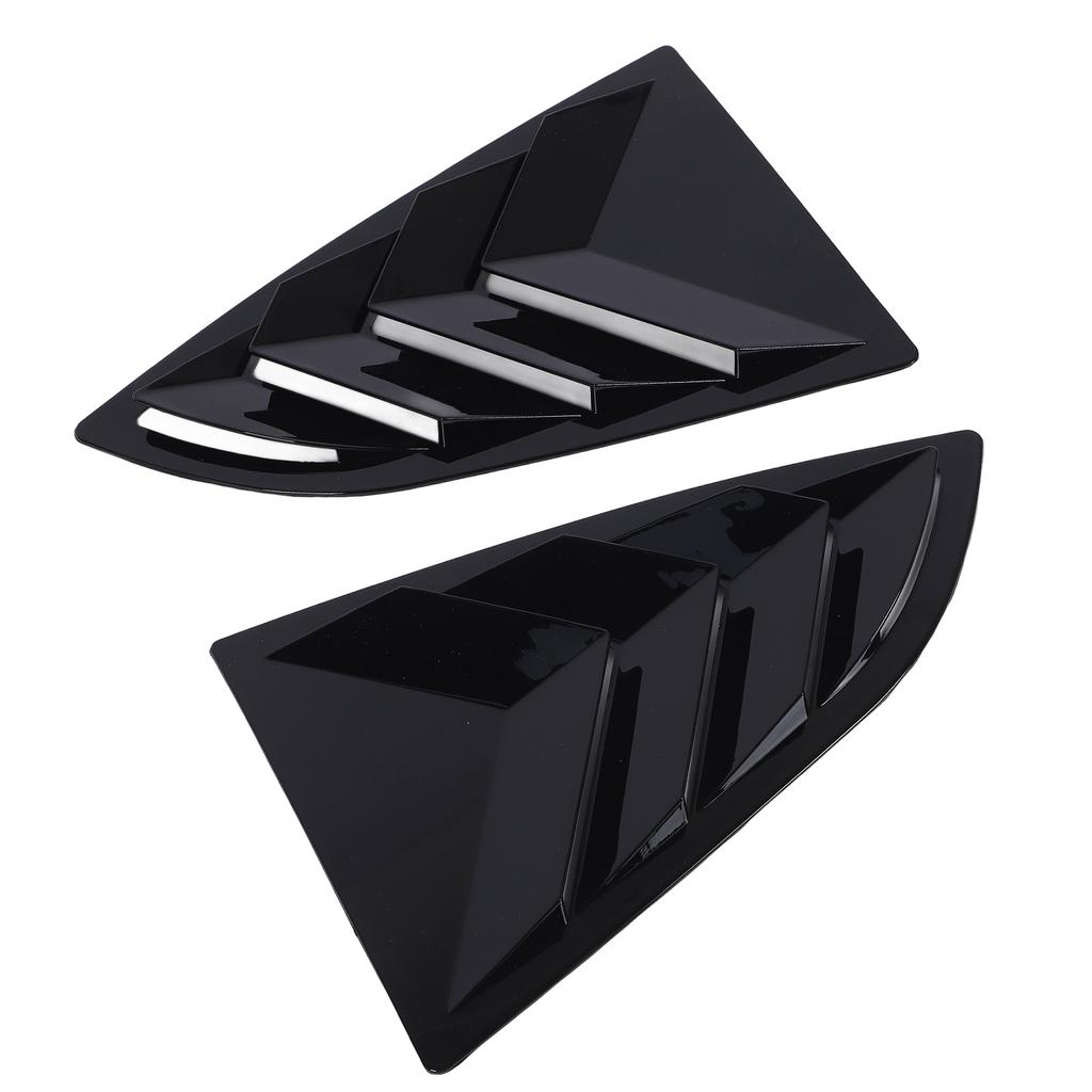 Pair of Rear Window Shutter Cover Left Right Stylish Look Weatherproof Proper Fit for BRZ 2021 To 2024 Glossy Black