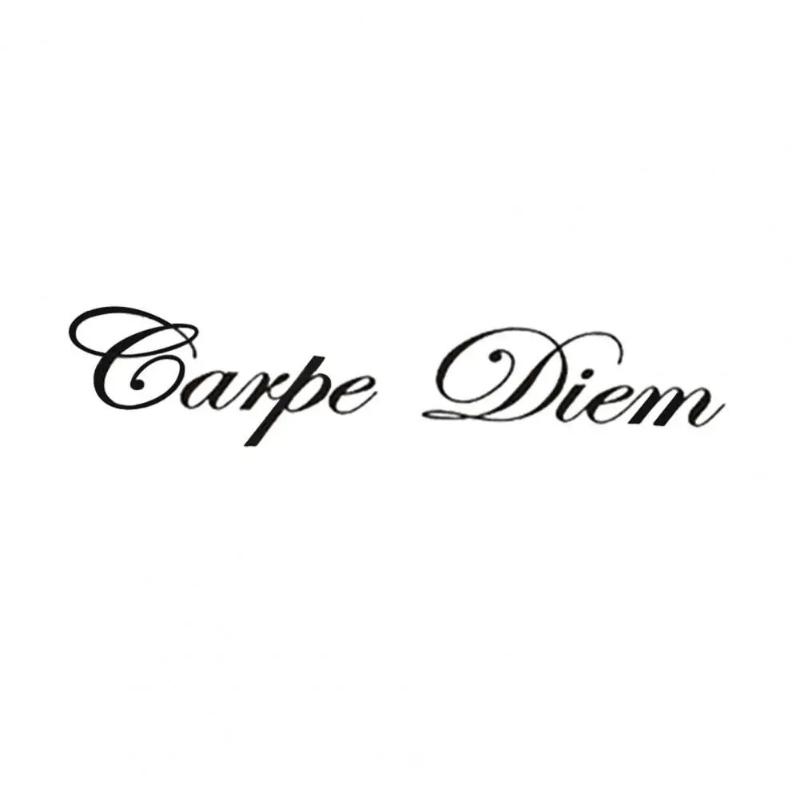 Автомобильная наклейка Элегантная Carpe Diem Наклейка на машину Водонепроницаемая ПВХ наклейка для стайлинга экстерьера автомобиля и мотивационной персонализации