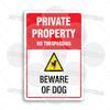No Dogs Allowed Metal Sign Beware of Dog Private Property Warning Plaque Alert Dog-Free Zone Security Keep Dogs On Lead
