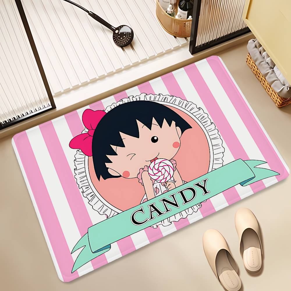 Catoon Chibi Maruko Chan Kitchen Mat Cheaper Anti-slip Modern Living Room Balcony Printed Modern Home Decor