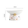 Ceramic Anti-Spill Cat and Dog Bowl with Slanted High-Footed Design