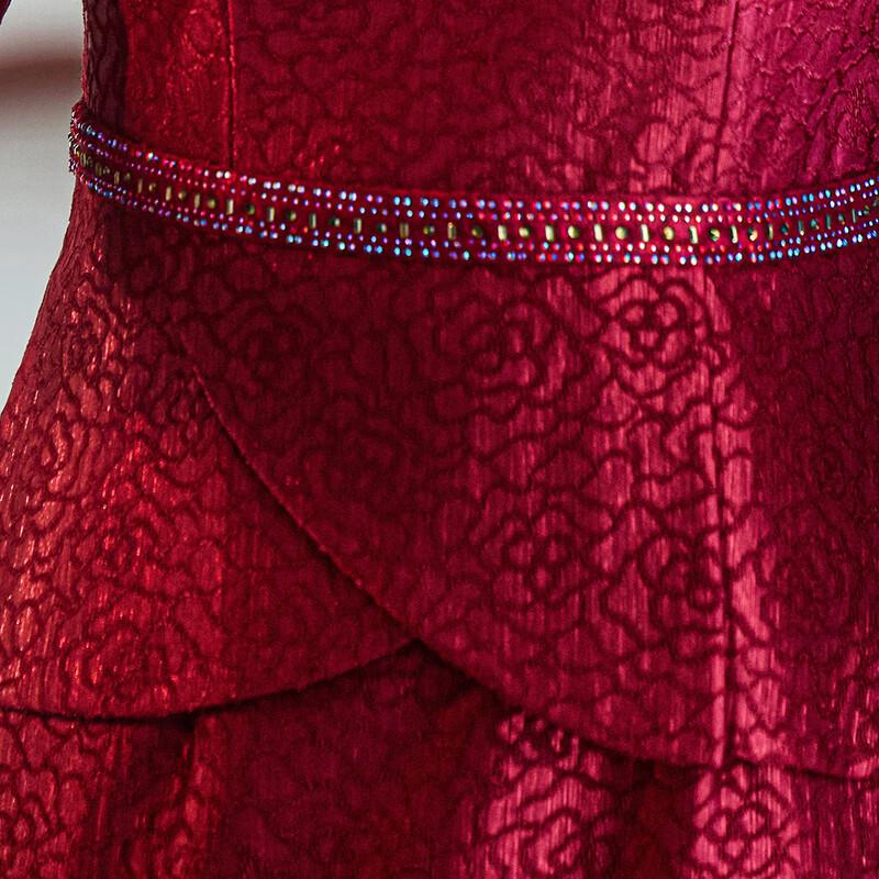 Ny Bankettklänning för Brudens Mor i Kinesisk Stil