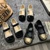 Fashion Mary Janse Leather Shoes for Women 2024 Spring Autumn New Designer Chunky Heel Casual Shoes Female Increase Pumps Ladies