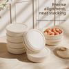 3 Pieces Food Grade Snack Salad Box Non-stick Lunch Box Silicone Fresh-Keeping Box Home Use