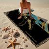 Eagle And Moon Symbolism Beach Towel, Super Soft Microfiber, Gift for Her/Him, Birthday, for Pool, Beach, Travel, Home Decor Fan gifts