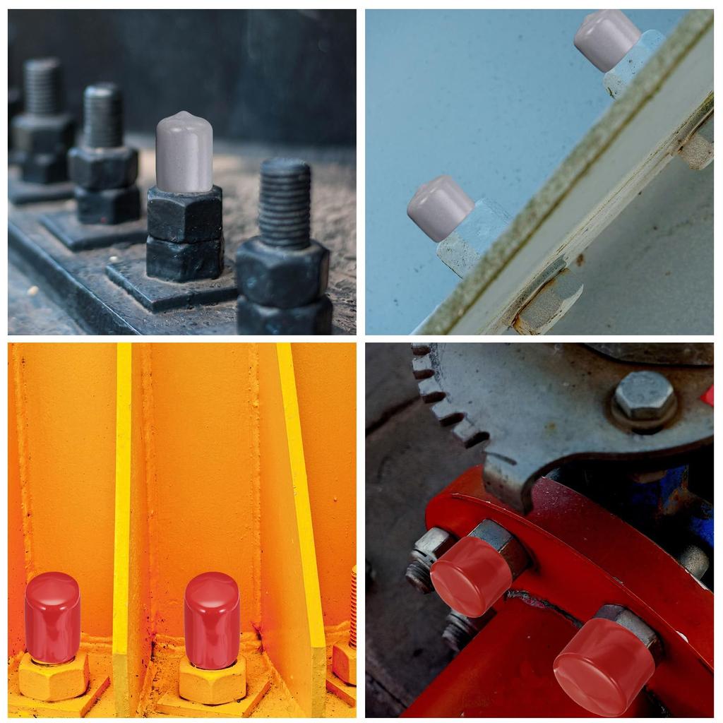 uxcell 5pcs End Caps 1.3 Inches (32 Mm) Inner Diameter Device Protection Rubber Caps