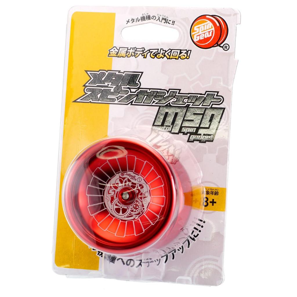 Intermediate Metal Yo-Yo Spin Gear Metal Spin Gadget Bind Compatible (Red)
