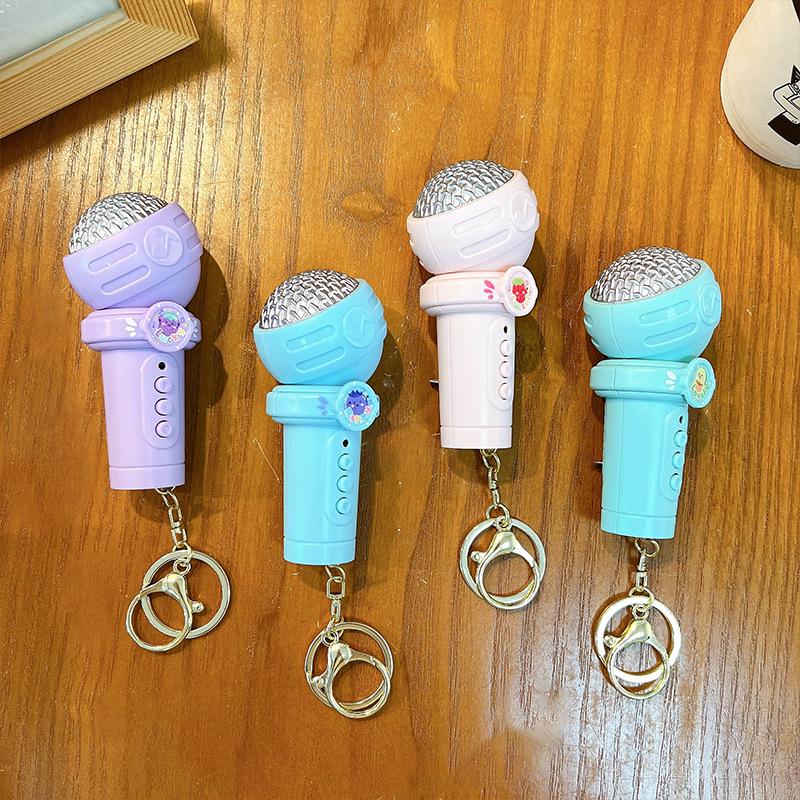 Creative Multifunctional Keychain Microphone - Cute Bag Accessory & Student Toy Pendant Gift