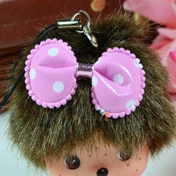 Llavero Muñeca Monchichi Llave de Coche Anillo de Cartera Accesorios para Bolso de Mujer Colgante