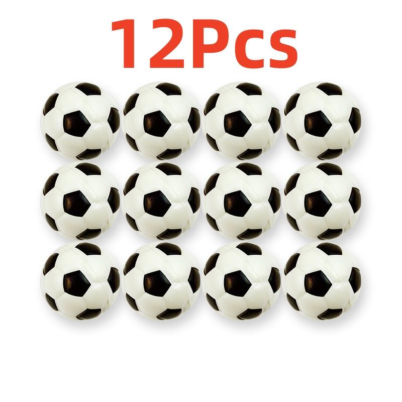 12Pcs Pu Solid Elastic Sponge Ball Bubble Ball Basketball Tennis Baseball Rugby Grip Ball Stress Relief Toy Scene Decorations