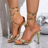 Women Sandals Summer Elegant Solid Color High Heels Sandals Open Toe Fashion Sexy Banquet Women Shoes Trend Luxury Women Pumps