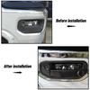 Car Front Fog Light Cover Lamp Trim Frame For Dodge RAM 1500 2018+ Carbon Fiber