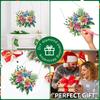 4pcs Flower Animal DIY 2D Flat Diamond Painting Kits Hanging Diamond Art Kits Diamond Art Pendant for Home Decoration and Gift