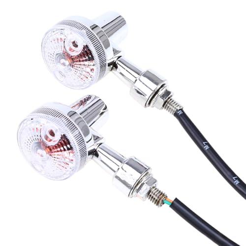 

Мотоциклетные указатели поворота SENTO JONA, Хромированные, Универсальные мини-указатели поворота, 12 В Тип GS, Комплект из 4 штук, Передние, Задние, Левые и Правые, Один комплект, Whit