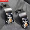 Car Storage Accessories Seat Hook, Cartoon Cow/Dog/Butterfly/Cat Pattern Decor, Durable Load Bearing Acrylic Vehicle Headrest Bag Hook Hanger,