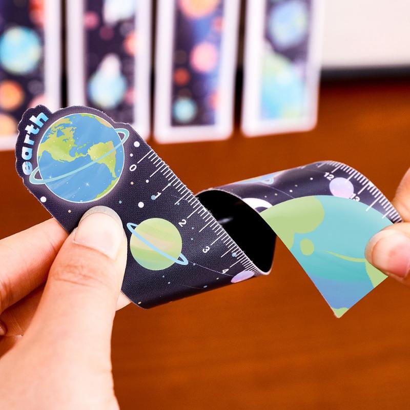 Gift Cute Planet Magnetic Bookmark Ruler Student Stationery Painting Creative Small Prizes Office School Supplies Kawai Lovely