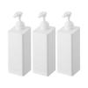Yamazaki Jitsugyo Magnetic Dispenser with plenty of detergent Tower Tower Shampoo/Conditioner/Body Soap White 3-piece set [Mono Gallery limited clear
