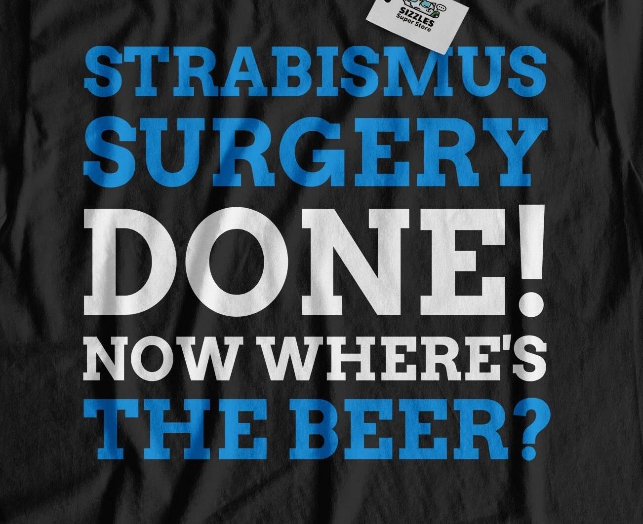 Unisex Funny Strabismus Surgery T-Shirt Eye Muscle Surgery Recovery Gifts XL