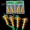4Pcs/Set Trap Fishing Hook with Spring Carp Feeder Tangle-Free Heavy Duty Green Line Metal Barbed Fish Hook Rig Carp Fishing Accessories