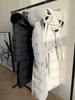 Women's Luxurious Slimming Hooded White Duck Down Jacket with Fox Fur Trim