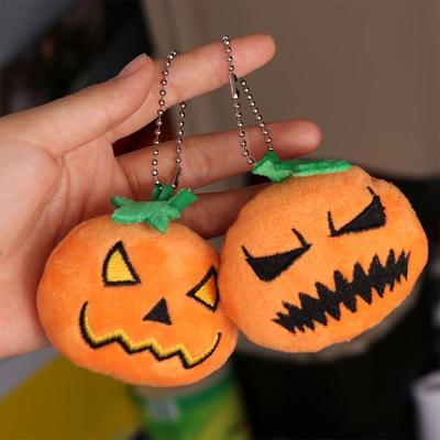 Vegetables Pumpkin Keychain Plush Doll Pumpkin Doll Keyring Halloween Bag Pendant  Hanging Pendant