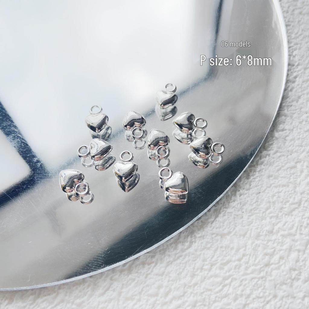Mini Star & Heart Beads with Moon Pendant & Butterfly Alloy for DIY Crafting