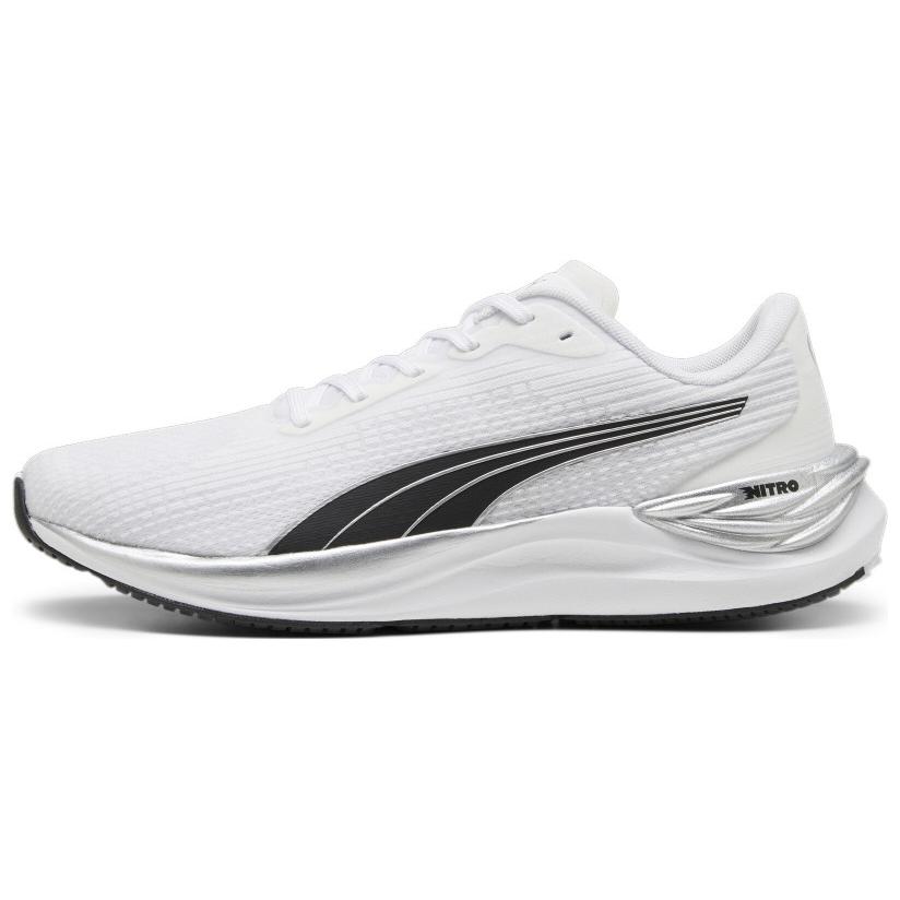 

Puma Electrify Nitro 3 Удобные Легкие Нескользящие Кроссовки для Бега Мужские Кроссовки Бело-Черные 378455-13 40.5