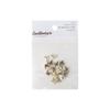 20-Piece Minimalist 3D Butterfly Nail Art Decorations in Gold & Silver
