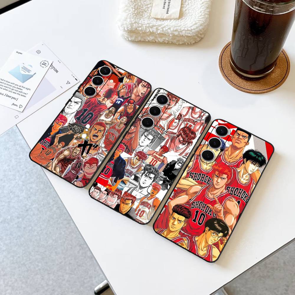Japanese S-SLAM D-DUNK Phone Case For Samsung S 24 Fe 25 Ultra Plus 20 Lite 21 30 22 23 24 22 Ultra 5G Fundas