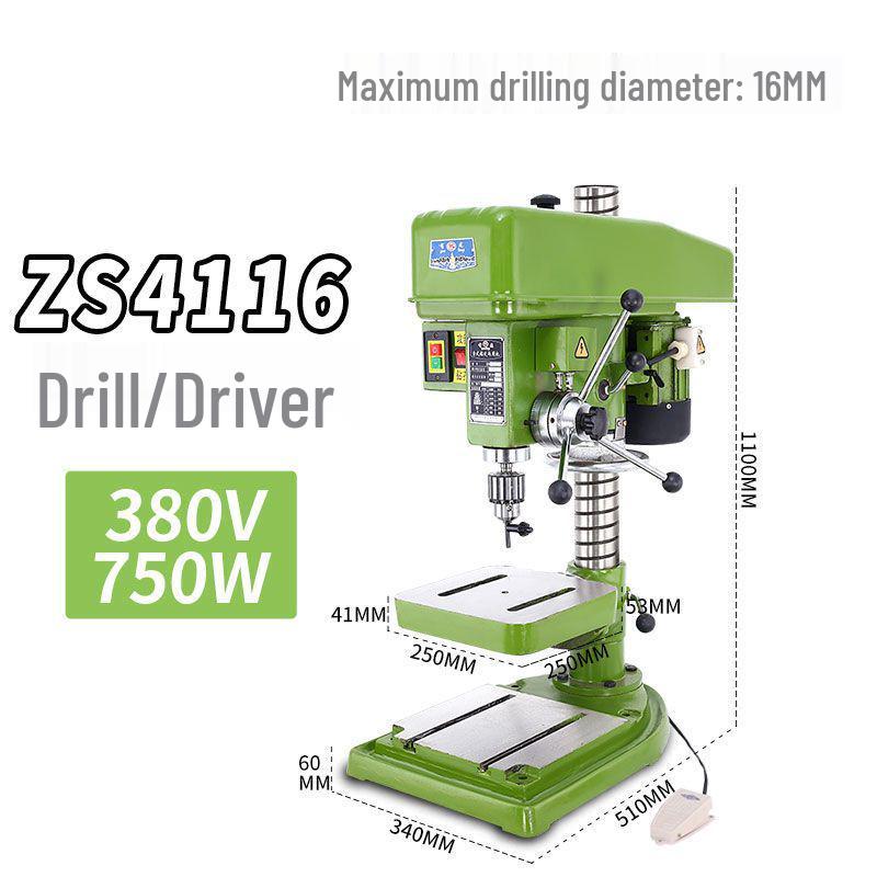 Xizi Longtai 220V Industrial Multifunctional 16MM High-Power Precision Drill Press for Household Use