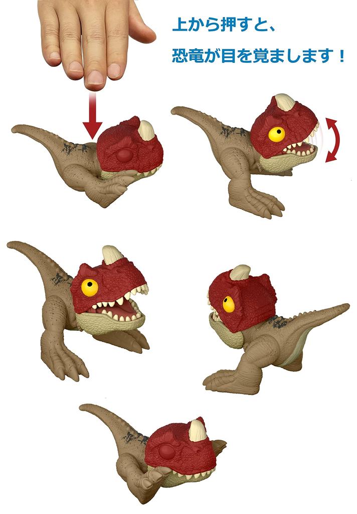 Mattel Jurassic World Neue Dominatoren Pop-Up Kollektion [Box mit 4 Stück] [Ab 4 Jahren] 986C-HFR10