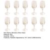 10Pcs/Set Miniature Red Wine Glass DIY Pretend Play Toys Solid 1:12 Dollhouse Scene Mini Clear Wine Cup Dollhouse Accessories