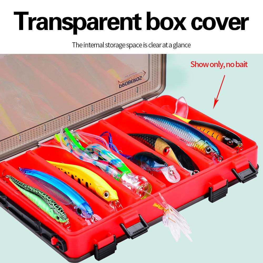 Double Lure Box Fishing Storage Box Portable Bait Fake Bait Accessory Box Mino Pencil Lure Bait Plastic Box