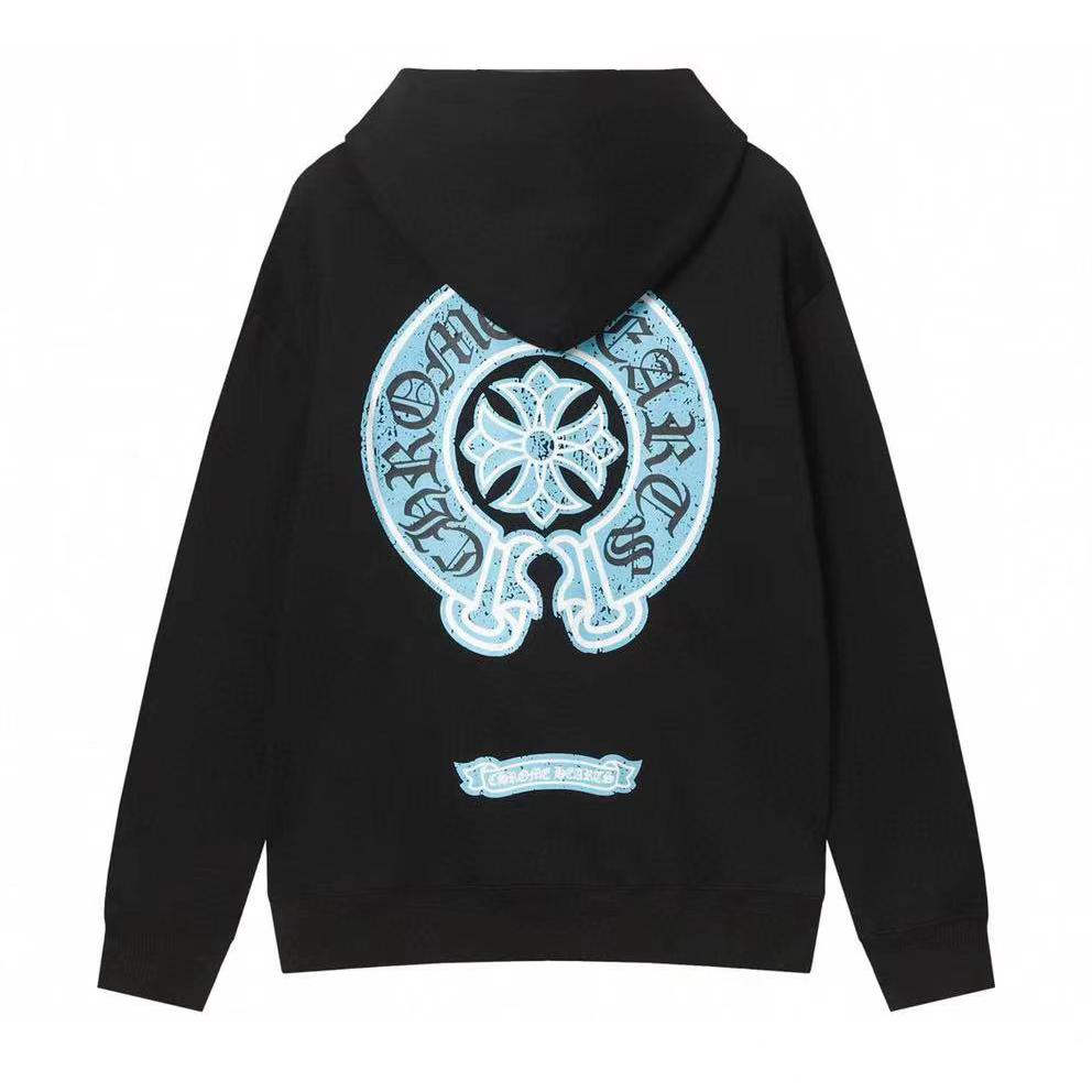 852 CHROME HEARTS 2025 Autumn and Winter New Plus Size Classic Style Logo Hooded Sweatshirt, Suitable for Couples to Wear