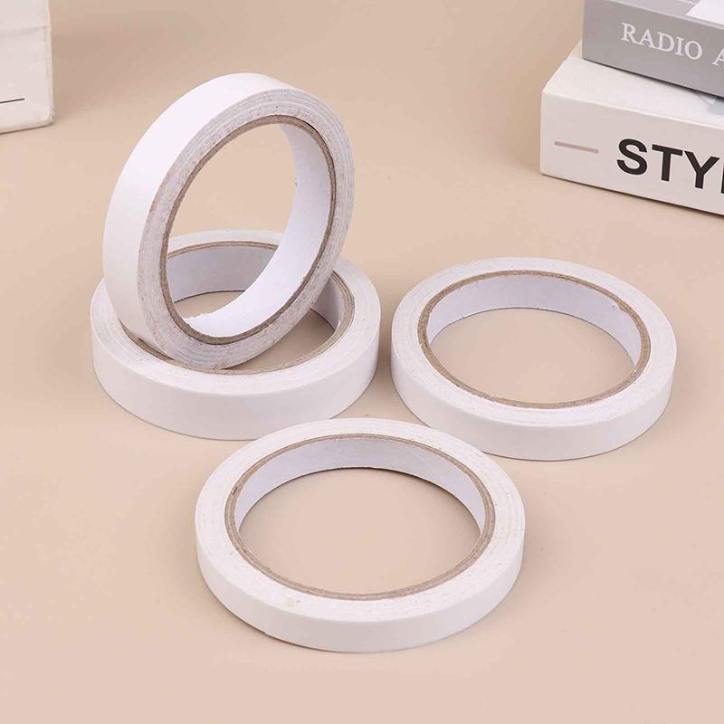2Rolls 17M Double Sided Tape Strong Double Faced Powerful Hand Tearing Adhesive Tape For Mounting Fixing Pad Sticky Paper