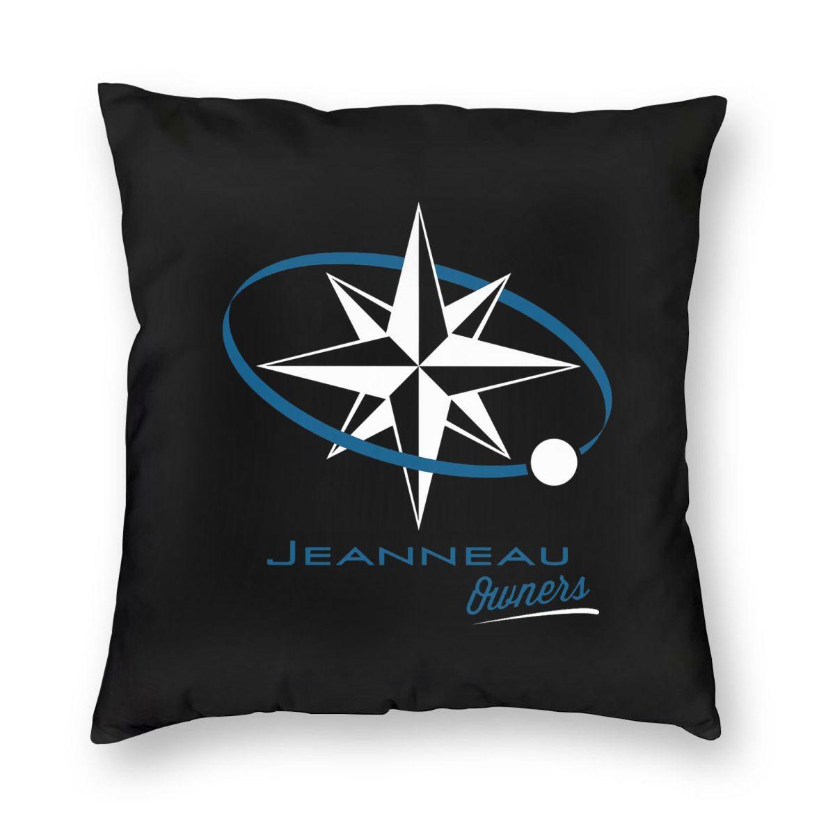 Jeanneau Yachts Square Pillowcase Pillow Cover Cushion Throw Pillow for Home Bedroom Car 12x12Inch