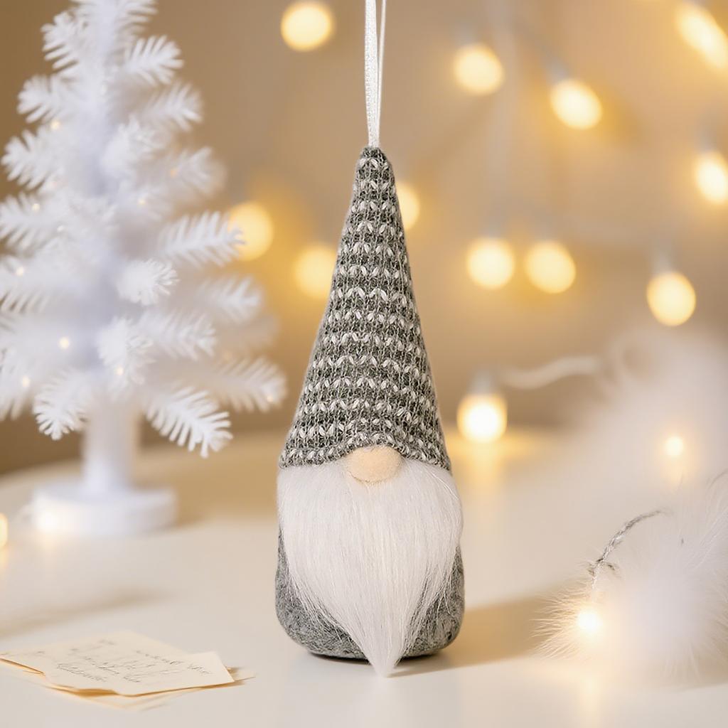 Christmas Decorations Creative Colorful Knitted Santa Faceless Old Man Pendant Goblin Pendant Dwarf Pendant