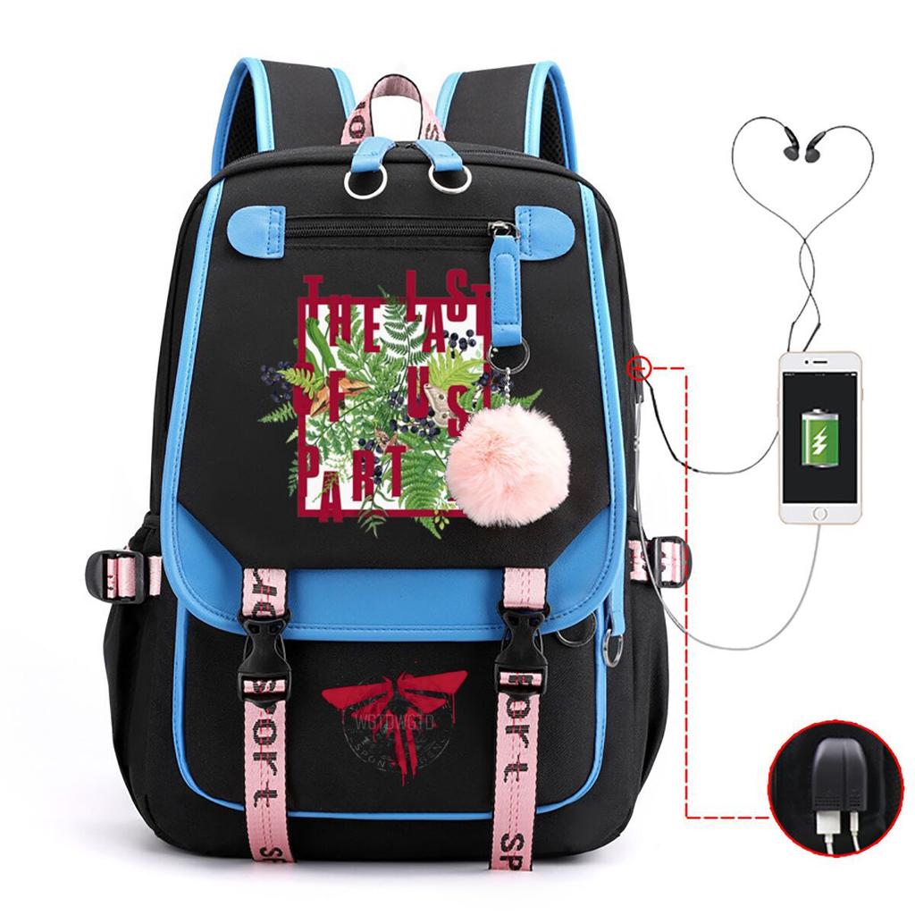 The Last of Us Printed Youth Leisure Travel Backpack Multifunctional Student School Bag