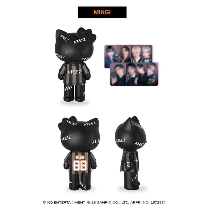 ATEEZ X HELLO KITTY Black Series/ Figure T-shirt Photo Cards Set / Pre-Order